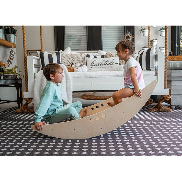 Avenlur Rowan Rocking Boat Stair Climber Montessori and Waldorf Style ...