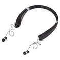 thumbnail image 2 of SX-991 Auriculares telescópicos plegables para colgar en el cuello Auriculares inalámbricos Bluetooth (negro), 2 of 5