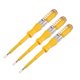 thumbnail image 1 of Destornillador de prueba de voltaje AC100-500V probador de tubo de neón ranurado amarillo 3 piezas, 1 of 4