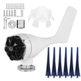 thumbnail image 2 of 1600W Small Wind Generator, Reliable 6 Blades Practical Wind Generator, For Terraces Boats White,Black,Blue, 2 of 8