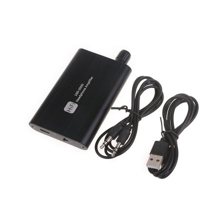 Portable Headphone Amplifier HiFi Earphone Amplifiers 16-300Ω 3.5mm Sound for Phones Laptops Music Players