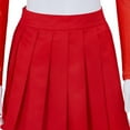 thumbnail image 7 of Women's Retro-Inspired Danger Prone Daphne Orange & Red Costume Set - Crop Top & Skirt with Thigh-High Stockings, 7 of 7