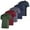 Set 11, variant on 5 Pack: Men’s V-Neck Dry-Fit Moisture Wicking Active Athletic Tech Performance T-Shirt