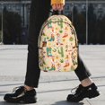 thumbnail image 2 of Easygdp Groovy American Western Footwear Mochila Ligera de 15 Pulgadas para Estudiantes, Mochila Cómoda para la Escuela y Viajes, Correas Ajustables, 2 of 6