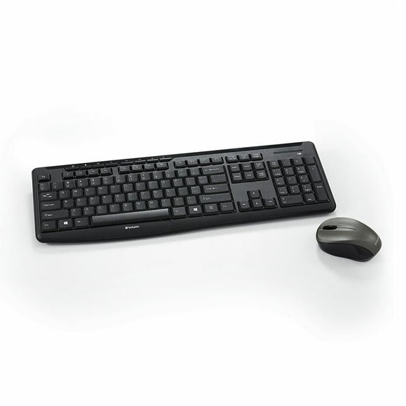 Clavier et souris compacts sans fil et silencieux – Noir