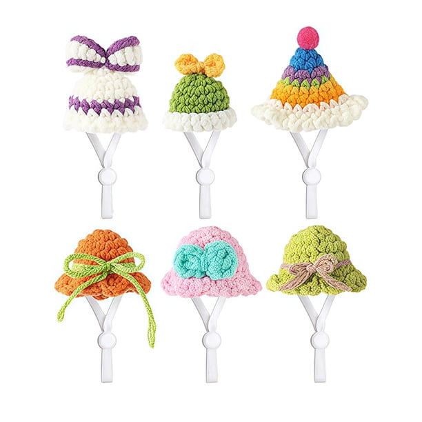 Mini gorro de punto con forma de estatua de ganso y correa ajustable, gorro de ganchillo de ganso para escritorio, accesorio para disfrazarse en fiestas navideñas.