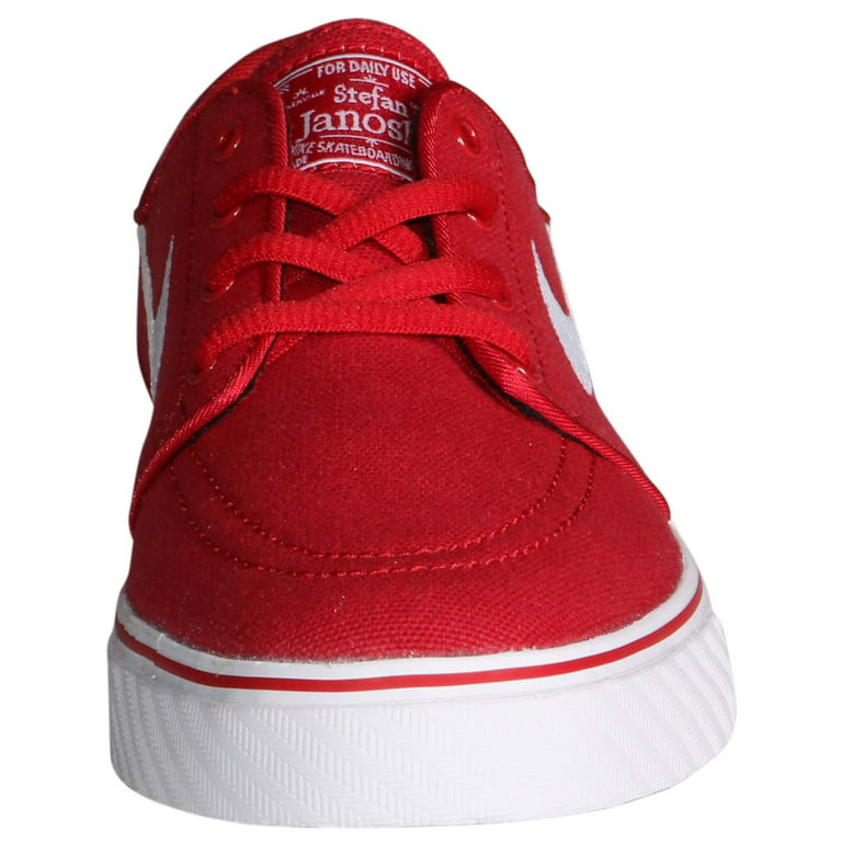uitglijden Ook Relativiteitstheorie Nike Youth Boys' Stefan Janoski Canvas Skate Shoes-Varsity Red/White -  Walmart.com