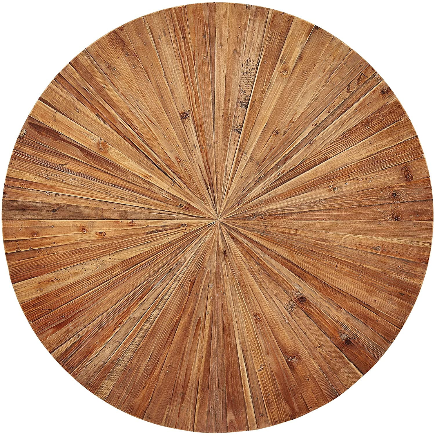 Rising Sun 48-inch Round Reclaimed Pine Cylinder Coffee Table