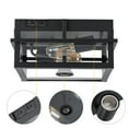 thumbnail image 7 of C Cattleya Black Motion Sensing Dusk to Dawn Outdoor Flush Mount Ceiling Light, 7 of 7
