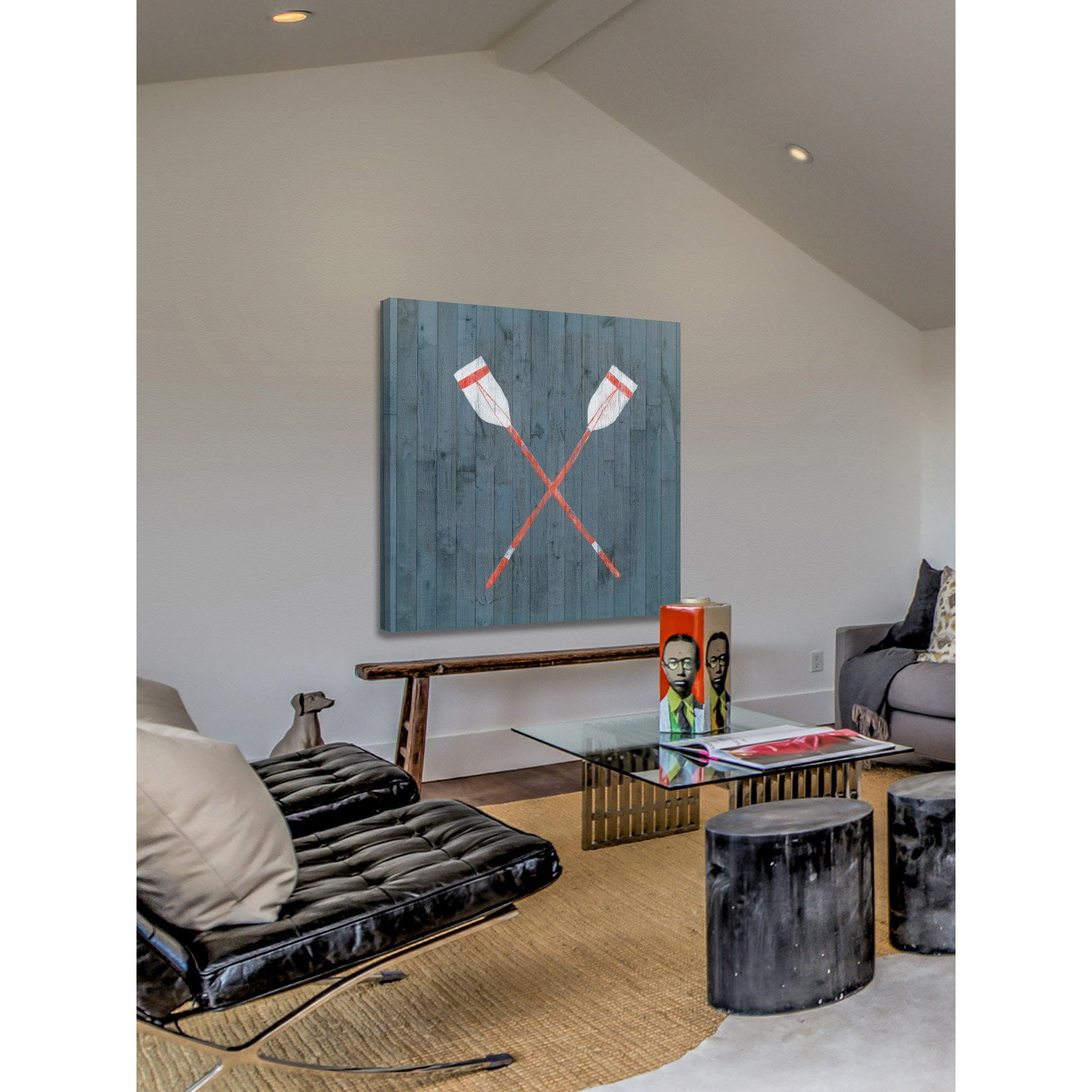 Marmont Hill Crossed Oars II Painting Wall Art Print