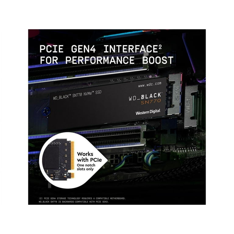 Western Digital WD_BLACK SN770 M.2 2280 2TB PCIe Gen4 16GT/s
