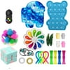 Puloru Bubble popping decompression toy set cube sensory squeeze accessories