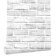 thumbnail image 1 of 45600cm Gray White 3D Brick Contact Paper Self Adhesive Stick and Peel Off Paper Stick Brick Paper Wallpaper, 1 of 4