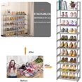 thumbnail image 6 of Shoe Rack, Sturdy Metal Shoe Rack Organizer,Narrow Shoe Rack,Shoe Racks for Closets,Shoes Rack,Shoe Stand,Shoe Shelf, 6 of 16