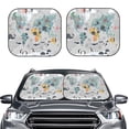 thumbnail image 2 of Haiem The World Map With Cartoon Animals Windshield Sun Shade: Universal Foldable 2-Piece Car Front Window Sunshade - Blocks Uv Rays, And Reduces Heat,Essential Car Accessory Medium, 2 of 7