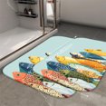 thumbnail image 2 of 1pc Colorful Fish Absorbent Non-Slip Bathroom Thickened Flannel Rug Decor,Soft,Quick Drying,Suitable For Indoor/outdoor Use,Bathrooms,Bedrooms,Kitchens,Terrace,Laundry Rooms,16"x24", 2 of 9