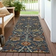 thumbnail image 6 of Addison Rugs Chantille Indoor/Outdoor Transitional Floral Navy Washable Runner Rug, 2'3" x 7'6", 6 of 6