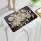 thumbnail image 5 of Alfombra de suelo de flores tridimensional, alfombra de baño antideslizante de microfibra con tela absorbente de secado rápido, alfombra lavable para el baño, ducha y uso doméstico, 40x60 cm, 5 of 6