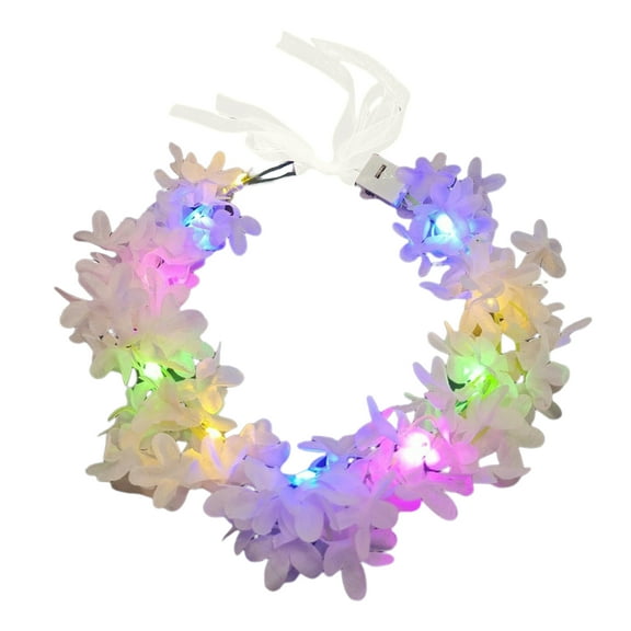 Light up Floral Crowns Glowing Flower Crowns Led Flower Headband Light Up Headband for Women Led Floral Crowns