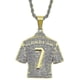 thumbnail image 1 of Collar de camiseta compatible con hombres, collar de camiseta de Ronaldo número 7 de Hip Hop, 1 of 4