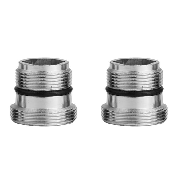 2 pieces M18.5-M22 male thread Water tap adapter replacement parts with 2 rings
