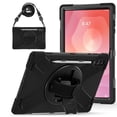 thumbnail image 2 of For Samsung Galaxy Tab S11 Ultra Case 14.6 inch SM-X930/SM-X936B, 360 Hand Strap, Shoulder Strap, Kickstand, Rugged Drop Protection, Black, 2 of 7