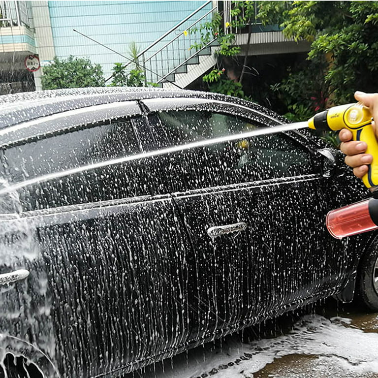 Bestonzon Quick Release High Pressure Watering Adjustable Plastic Hand Press Water Car Wash Accessories (Black), Size: 16cm×14cm×5cm