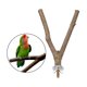 thumbnail image 5 of Parrot Wood Fork Stand Rack Pet Parrot Madera Cruda Soporte De Tenedor Rack Toy 25cm Sunnimix Hamaca Bird Cage Perch, 5 of 8