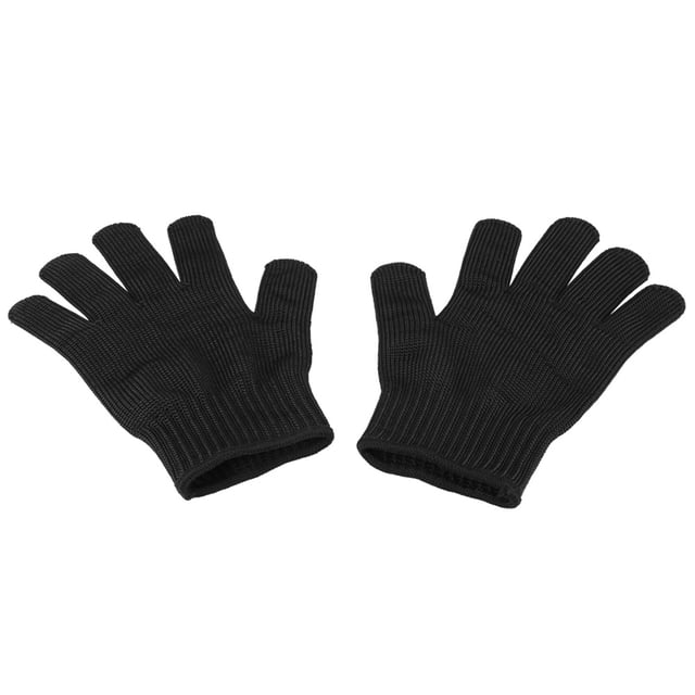 Guante de protección, 1 par de guantes de carnicero de protección resistentes a cortes de acero inoxidable Rendimiento sólido