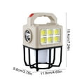 thumbnail image 3 of Luz de camping portátil con carga solar USB, luz LED para exteriores, plegable, resistente al agua, 300 lm, marco de metal.,Wsvlmg, 3 of 9