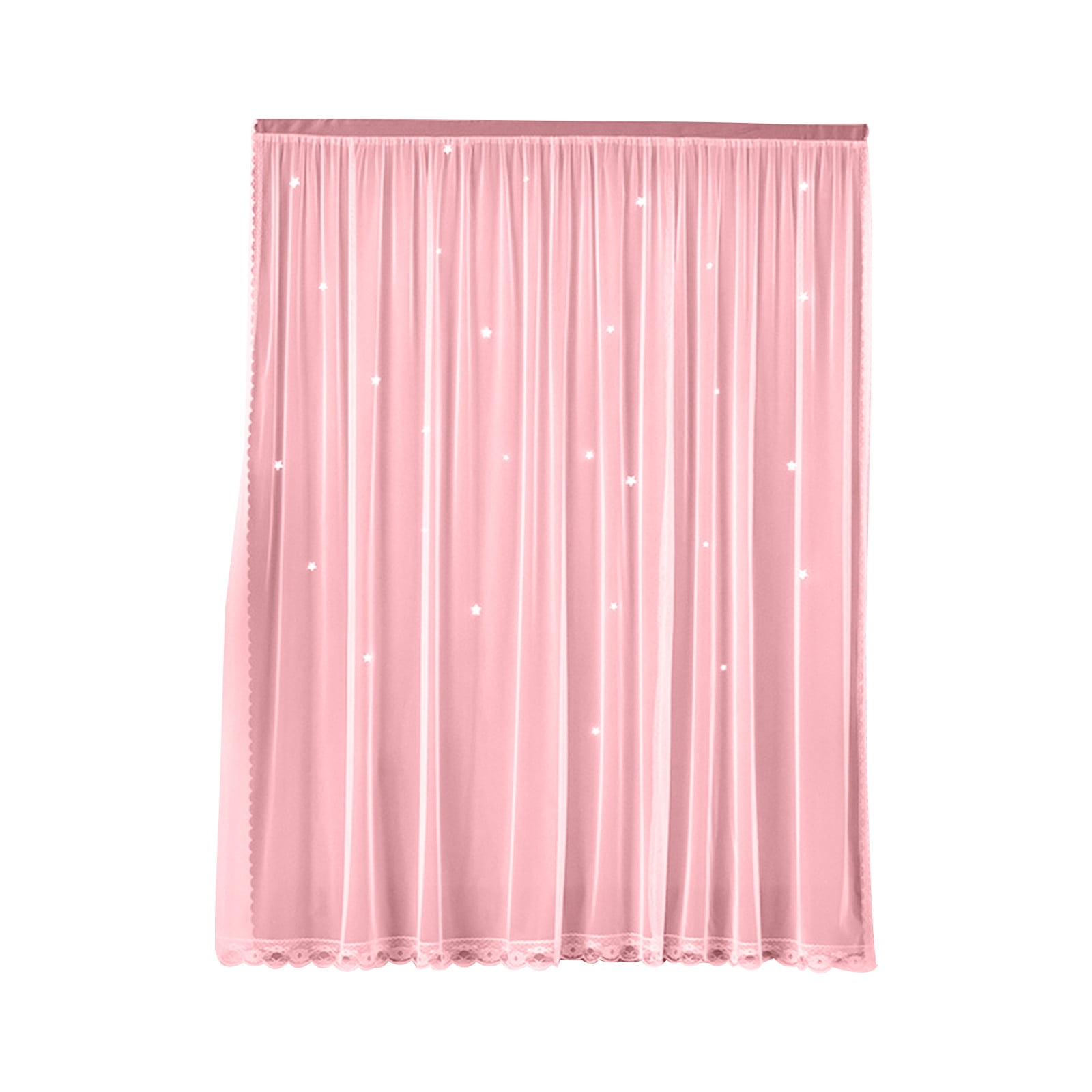 Blackout Curtains with Sheer Overlay Noise Reduction Panels for Bedroom and Living Room Light Blocking and Energy Saving, 59.05*39.37 inches, Set of 1