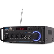 Pyle PDA29BU 200W Bluetooth Home Stereo Amplifier Receiver with Remote and FM