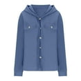 thumbnail image 4 of Tungbrin Women's Oversized Cardigan 2025 Fall Fashion Casual Jackets Button down Long Sleeve Hooded Coat with Pockets, 4 of 6