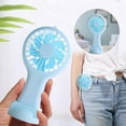 thumbnail image 2 of Summer Portable Handheld Mini Fan USB Rechargeable Battery Operated Personal Fan With Three Speeds For Travel Outdoor Activities, 2 of 5