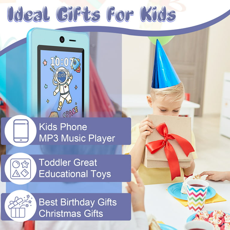 Prysyed Kids Toy Phone for Toddlers, Christmas Birthday Unicorns Gifts for  3 4 5 6 7 8 years old Girls, Electronic Learning Toy for girls age 3-11  with Dual Camera 8G SD Card 