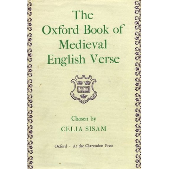 Pre-Owned The Oxford Book of Medieval English Verse (Import) (Hardcover) 0198121350 9780198121350