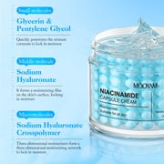 Mooyam Niacinamide Capsule Face Moisturizer Cream, 3d Capsule Moisture Brightening Cream for wrinkles,Deeply Hydrating, 140ml
