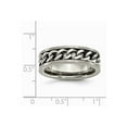thumbnail image 6 of Titanium 7mm Chain Inlay Brushed Band Size: 12; for Adults and Teens; for Women and Men, 6 of 6