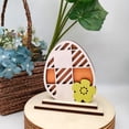 thumbnail image 1 of Adornos de madera de Pascua | Decoración de mesa para el hogar | Artesanía de madera multicolor | Decoración de escritorio duradera | Ambiente romántico | 10x8x1cm | Pieza única | Idea de regalo de, 1 of 6