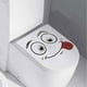 thumbnail image 3 of Pegatina para inodoro con cara sonriente divertida, pegatina para asiento de inodoro, Mural autodesmontable para asiento de inodoro, 3 of 5