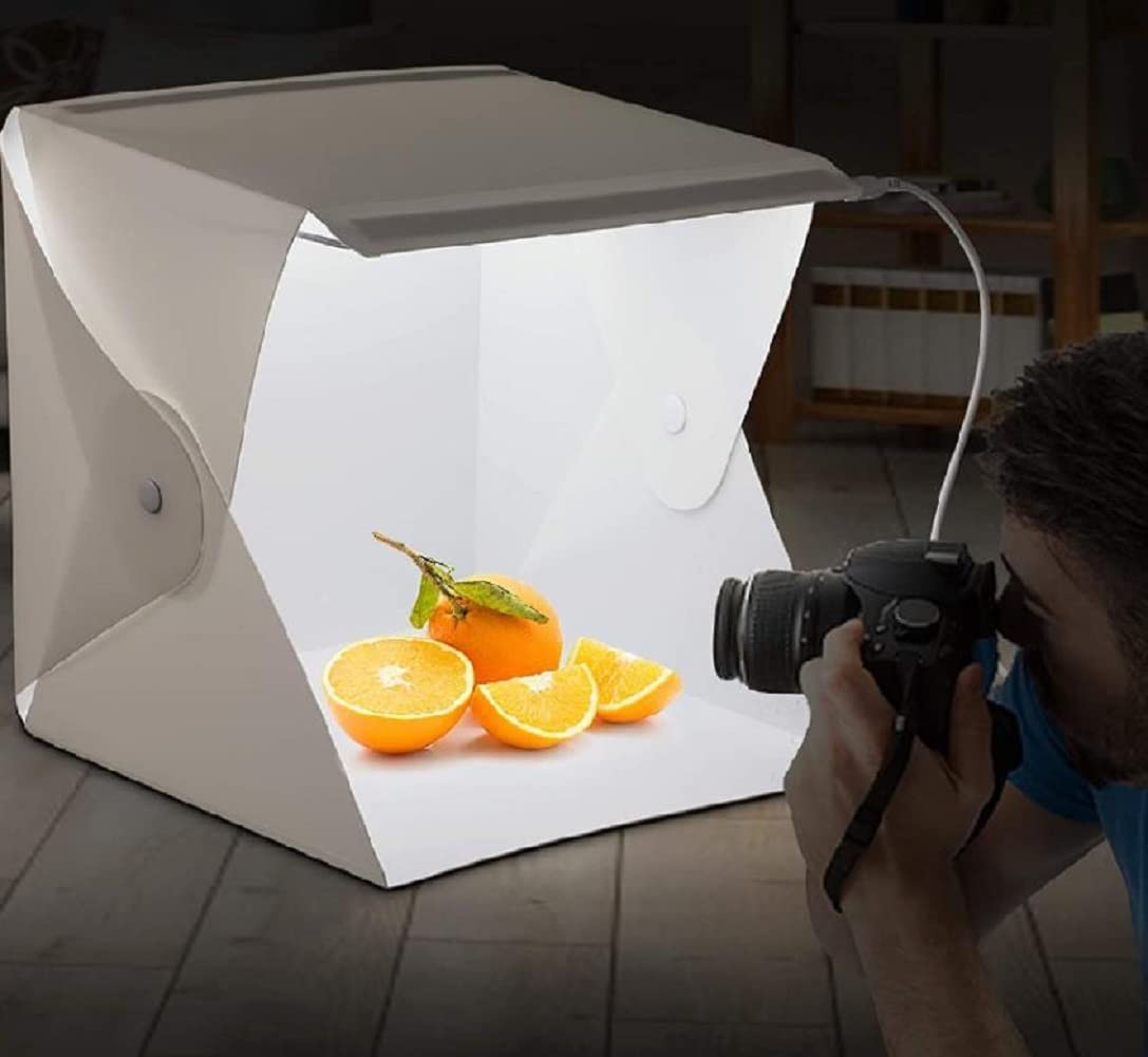 Softbox de iluminación plegable, mini caja de luz LED para estudio ...