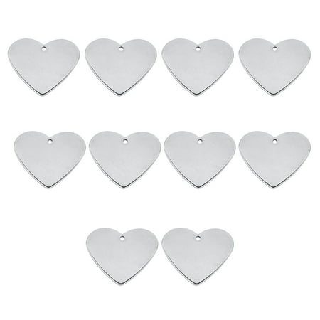 OUNONA 10 Pcs Jewelry Tags Address for Dogs Silver Practical Pendant