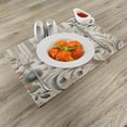 thumbnail image 2 of Ambesonne Vintage Place Mats Set of 4, Soft Color Floral Nostalgia, Standard Size, Eggshell Pale Slate Blue, 2 of 5
