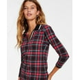 thumbnail image 2 of Tommy Hilfiger Womens Striped Collar Plaid Pullover Top, 2 of 3