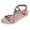 A, variant on Womens Beach Platform Wedges Dress Sandals Bohemian Beads Braided Elastic Ankle Strap Espadrilles Slingback High Heels Bridal Summer Shoes B Size 8