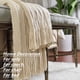 thumbnail image 5 of Manta CREVENT Home Decor, rústica, 50 x 60 pulgadas, beige/marfil, 5 of 5
