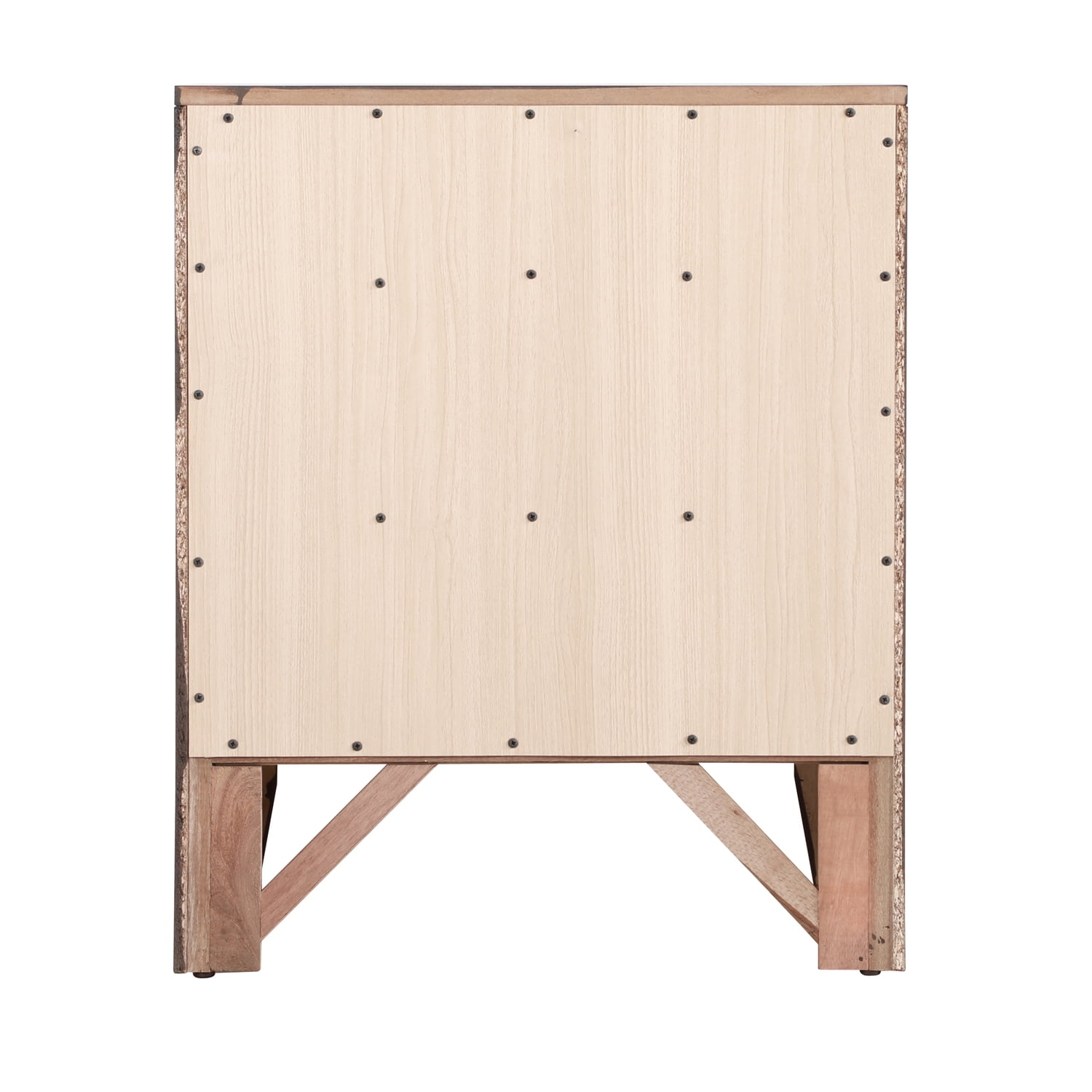 Glory Furniture Marilla 3 Drawer Nightstand in Cherry