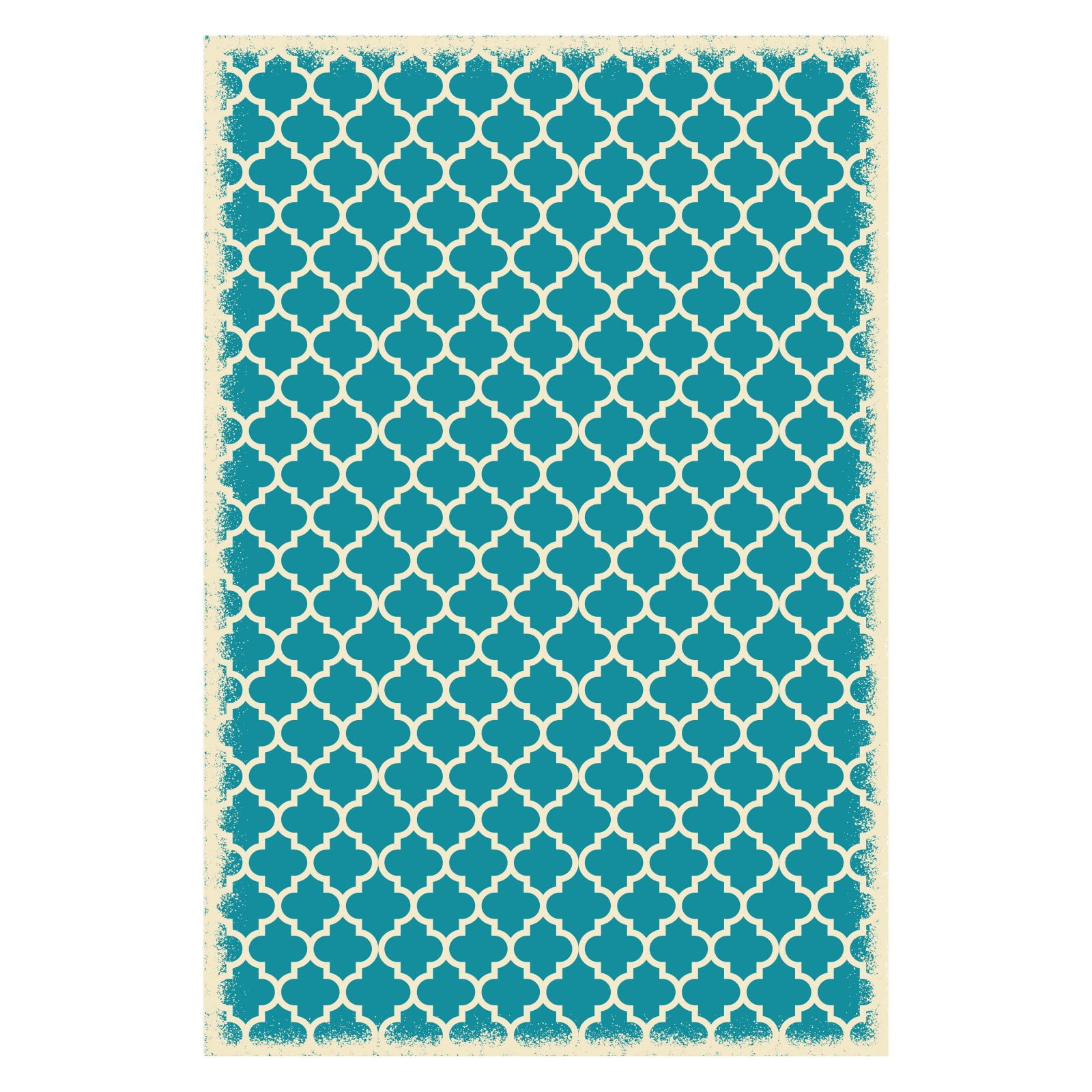 Aspen Brands Quatrefoil Vinyl Indoor/Outdoor Rug