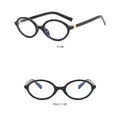 thumbnail image 4 of WTOBBY Oval Small Frame Retro Glasses, Vintage Acetate Eyewear with Clear Lenses, Classic Round Reading Glasses for Women Men,Black, 4 of 4
