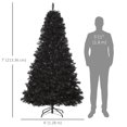 thumbnail image 3 of HOMCOM 7ft Artificial Christmas Tree Home Decoration Automatic Open, Black, 3 of 10